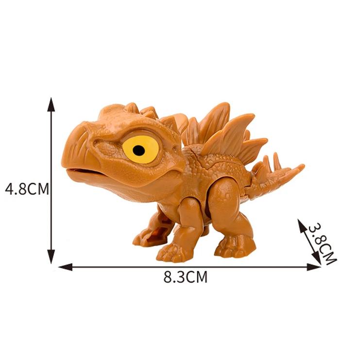 Jurassic Finger Dinosaur  Tyrannosaurus Model Toys For Kids Finger Biting Dinosaurs Movable Joints Dinosaur Toy For Boy Gift