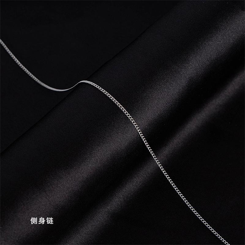 Titanium Steel Necklace Women'S O-Chain Lip Chain Plated Real Gold 18K Non-Fading Collarbone Chain Neck Chain Plain Chain
