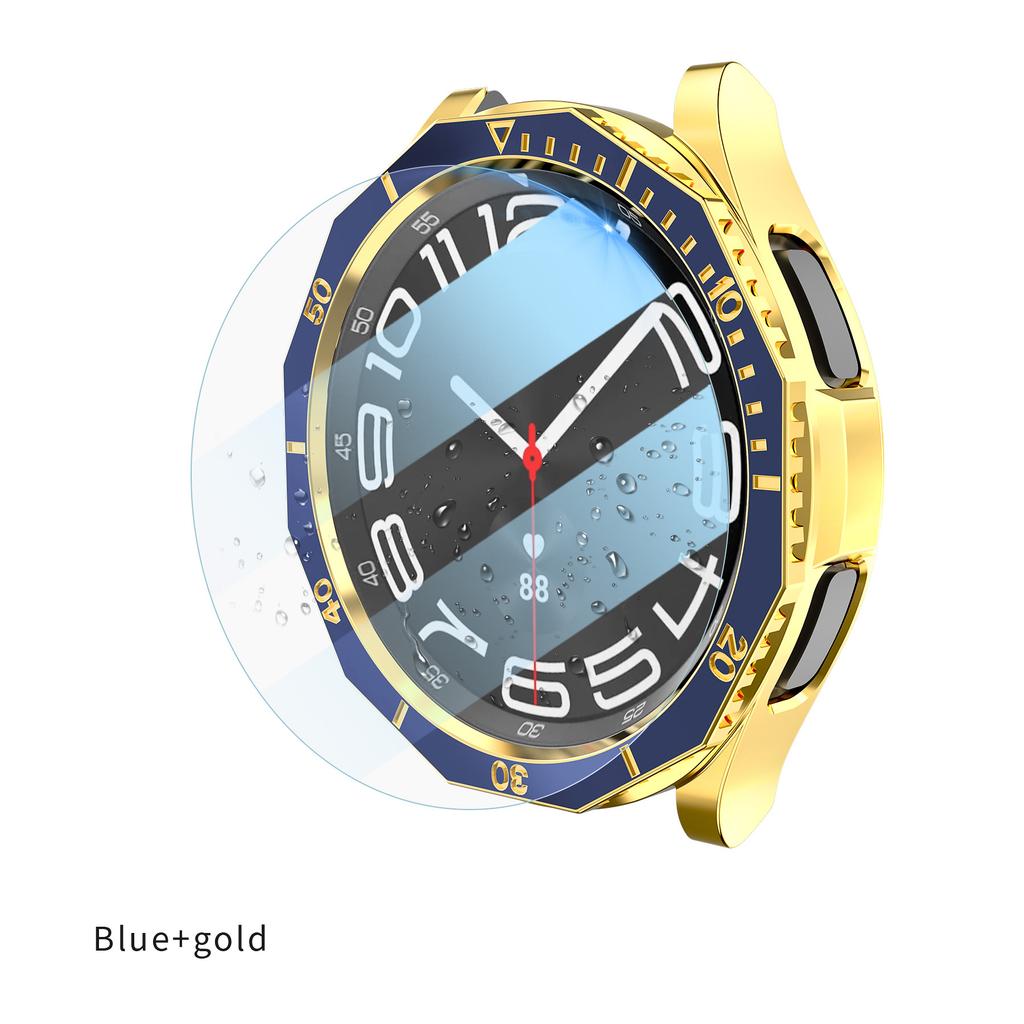 3 in 1 Case+Bezel Ring+Glass Film For Samsung Galaxy Watch 6 Classic 47MM 43MM Screen Protector Galaxy Watch 6 Classic Bumper