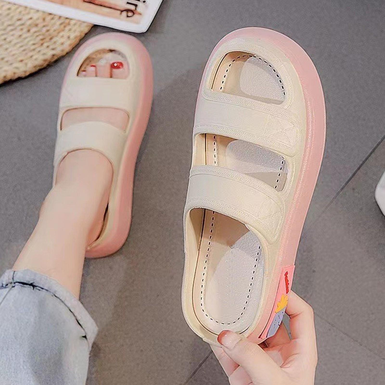 Женские Мужские Парные Летние Толстоподошвенные Универсальные (Для Помещения и Улицы) Слипоны 36