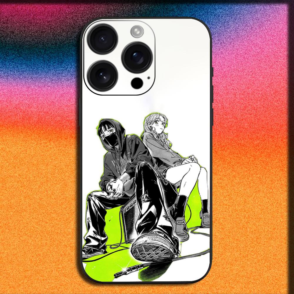 The Green Yuri Guy KiniOto Manga Phone Case For iPhone 16,15,14,13,12,11,Pro,XS,Max,XR,Plus,E,Mini Soft Black Cover