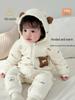 Mai Enmi'er Cotton Baby Outerwear - 160g, Zipper, Autumn/Winter Jumpsuit, Class A Plus Velvet, Thickened for Infants