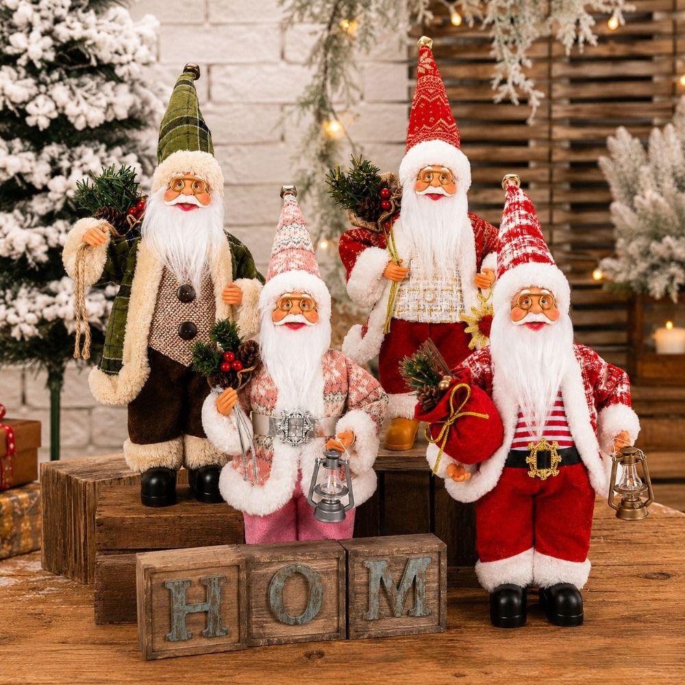 40cm Christmas Santa Doll Window Display Decor Christmas Figurine Christmas Home Decor
