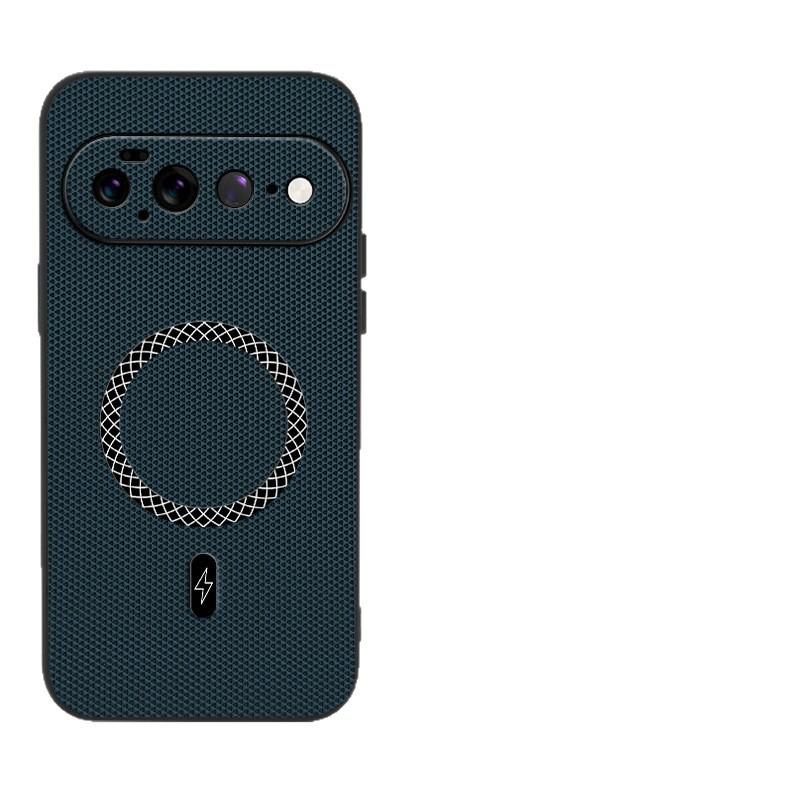 Google 11Pro Mobile Phone Case Triangular Pattern Magnetic Suction Google 1A Sticker Pixel 11PROXL Anti-drop Protection