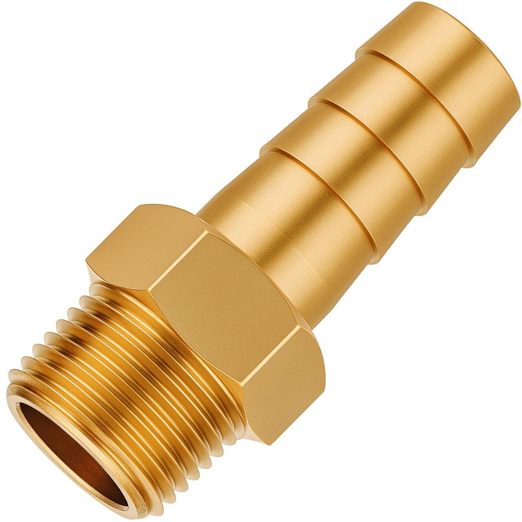 Pneumatic Connector, External Thread 1/2" - "herringbone" 12mm