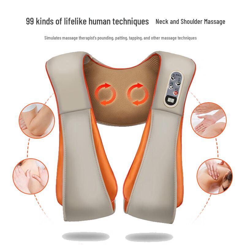 Jiancheng Shoulder Neck Tapping Massage Shawl CN plug (adapter included)