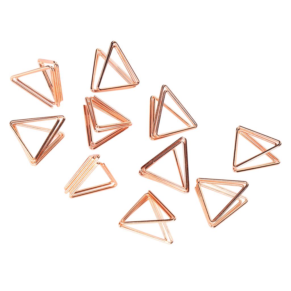 20PCS Mini Paperclip Iron Wire Triangle Portable Business Card Holder File Notebook Clip