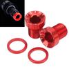 2Pcs Bike Crank Screw Spline Centre Shaft Aluminium Alloy High Strength Anticorrosion Sturdy   Bike Crank Cover