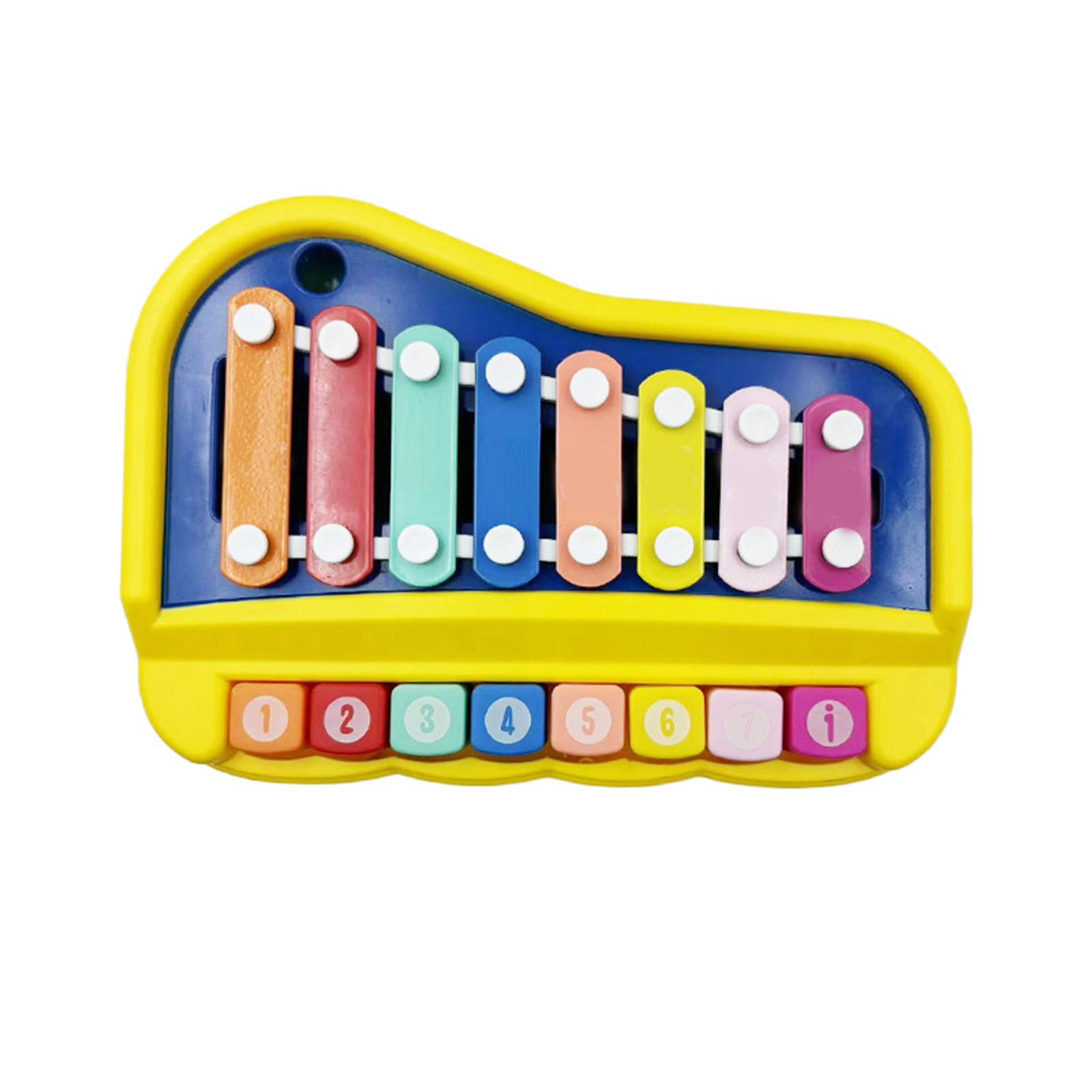 

Многофункциональное детское дорожное электронное пианино, развивающая игрушка для раннего образования, музыкальная симуляция, игрушка со звуком и светом в стиле ретро One Size
