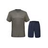 KUIDUN Unisex Quick-Dry Athletic Training Short Sleeve & Shorts Set
