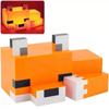 MC Game Cute Fox Night Light Soft Orange Glow Desk Lamp Home Atmosphere Luminous Table Lamp for Playrooms or Children' Bedrooms