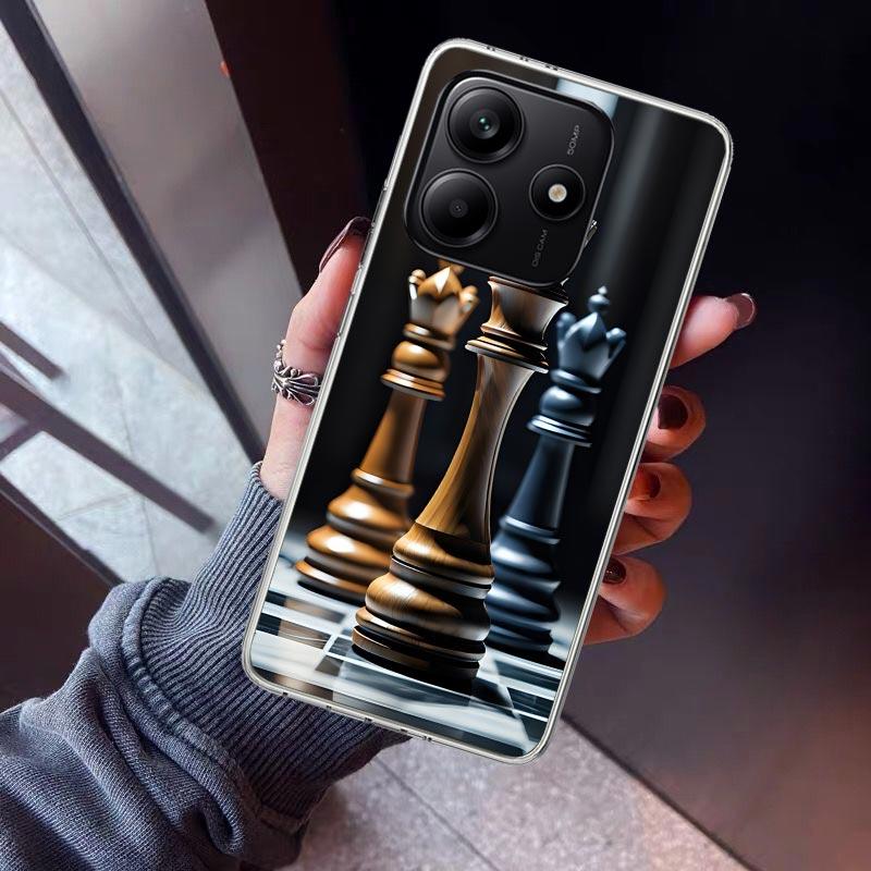 Competitive Chess Game Phone Case For Xiaomi Redmi Note 15 14 14S 13 12S 12 Pro Plus 11S 11 10S 10 4G Cover 11E 11T 5G Print Fun