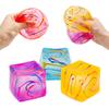 Stress Relief Toys Iridescent Ice Cube Malt Candy Squishy Slow Rising Fidget Toy Creative Decompression Gift for Kids