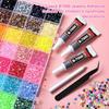 40-Grids Large Capacity 3mm Flat-Bottom DIY Resin Nail Drill for Jewelry Ornaments