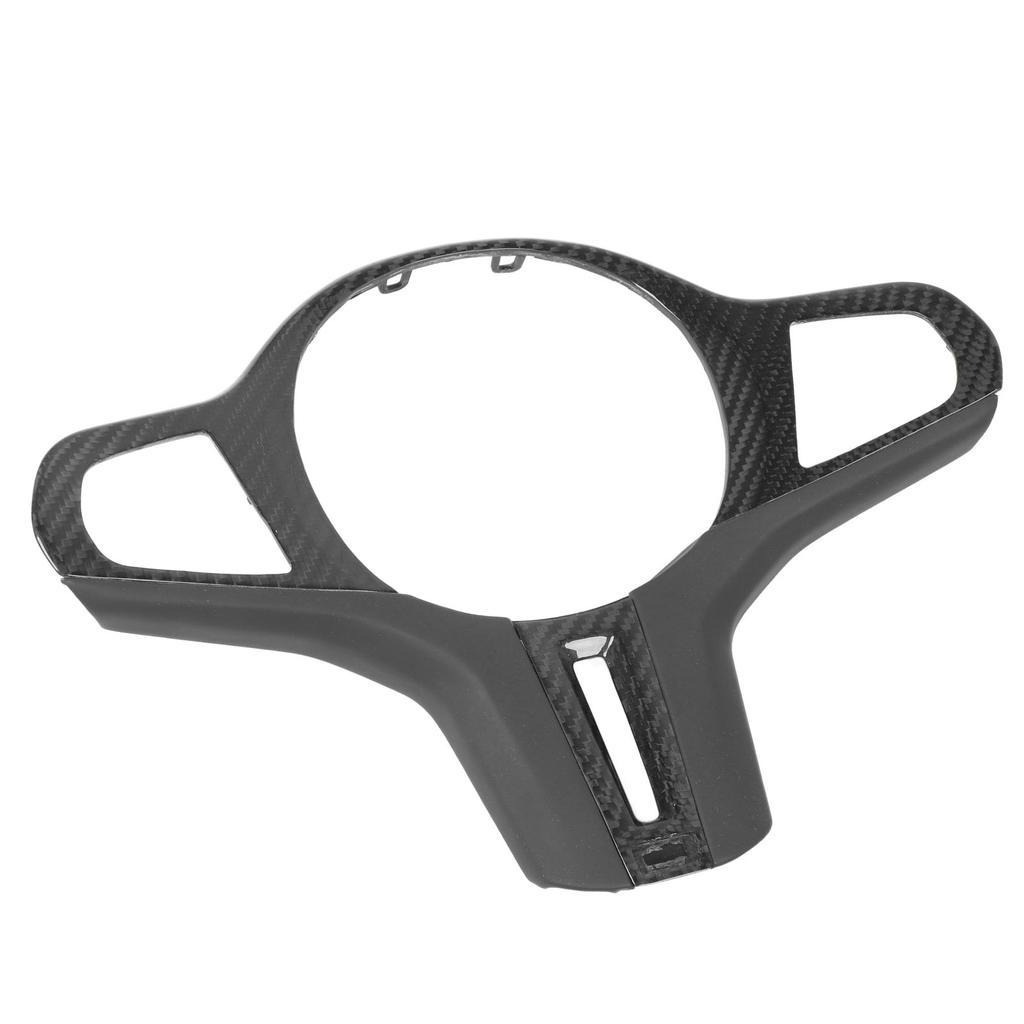 Car Steering Wheel Frame Cover Trim Sticker Decoration Carbon Fiber Nappa Leather for M2 M3 M4 G87 G80 G82 Without