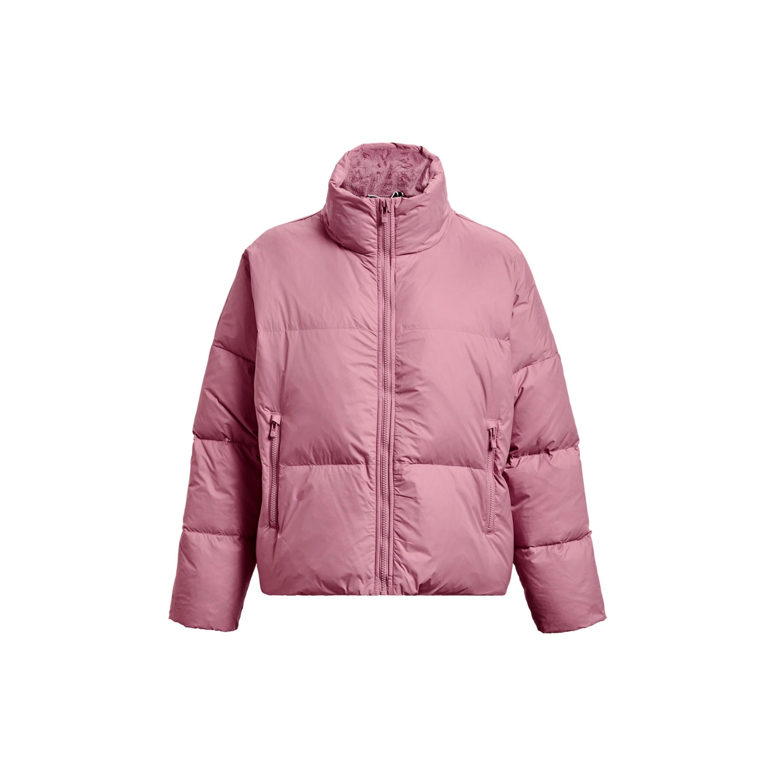 (WMNS) Under Armour ColdGear Infrared Down Puffer Jacket Pink Women s 1378858-697 XL