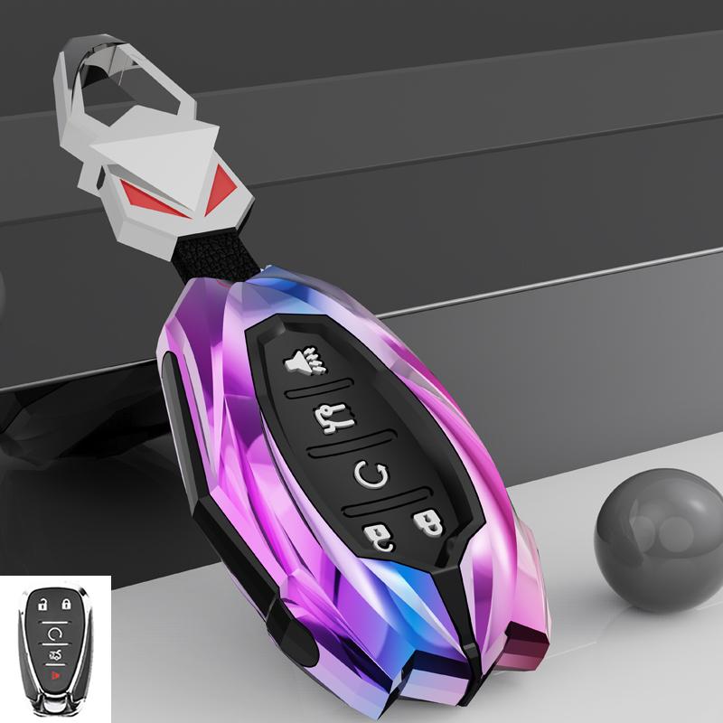 

4 5 Buttons Zinc Alloy Car Key Case Cover Fob For Chevrolet - Chevy Malibu Camaro Cruze Traverse Sonic Volt Bolt Equinox
