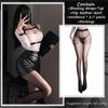 Sexy Secretary Office Lady OL Teacher Uniform Sheer Mesh Shirt Skirt Strap Outfit Cosplay Costume Temptation Exotic Mini Dress
