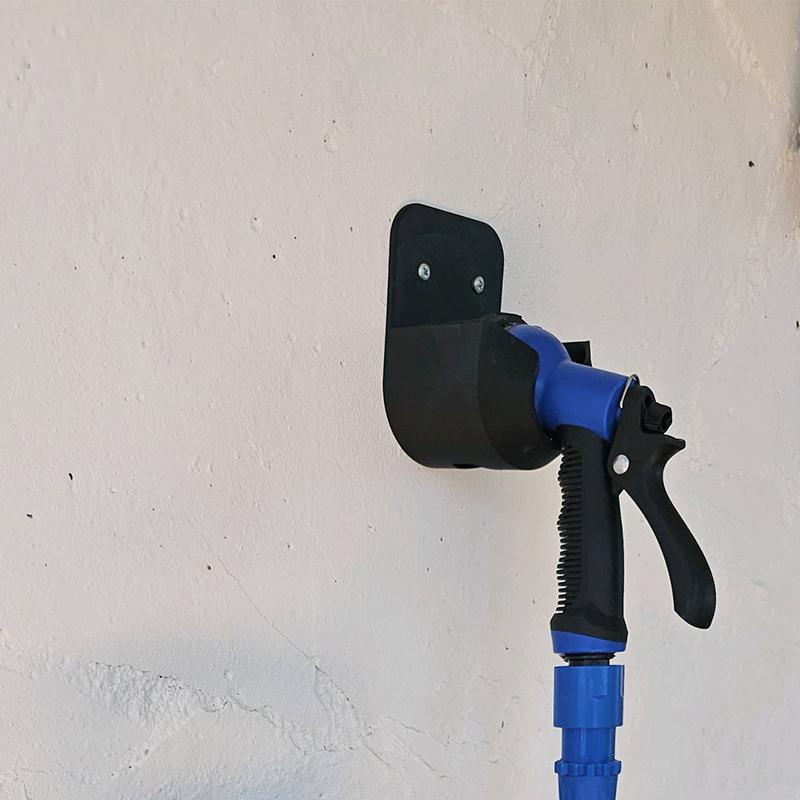 Suporte de Bico de Mangueira de Jardim para Parede Com Parafusos e Furo de Drenagem Para Irrigação de Jardim Lavagem de Carros Armazenamento de Ferramentas de Jardim