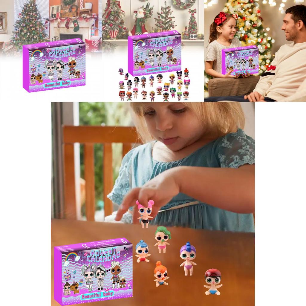 New Festive Christmas 24 Day Countdown Blind Box Advent Calendar Gift For Kids