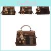 Fashionable Plaid Color Block Shoulder Crossbody Bag Women Bags2024 Street Style