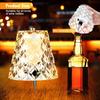 3 Color Wireless Bottle Lamp Touch Dimming Cordless Lampshade Rechargeable Wine Bottle Lights for Bedroom Living Room Kitchen