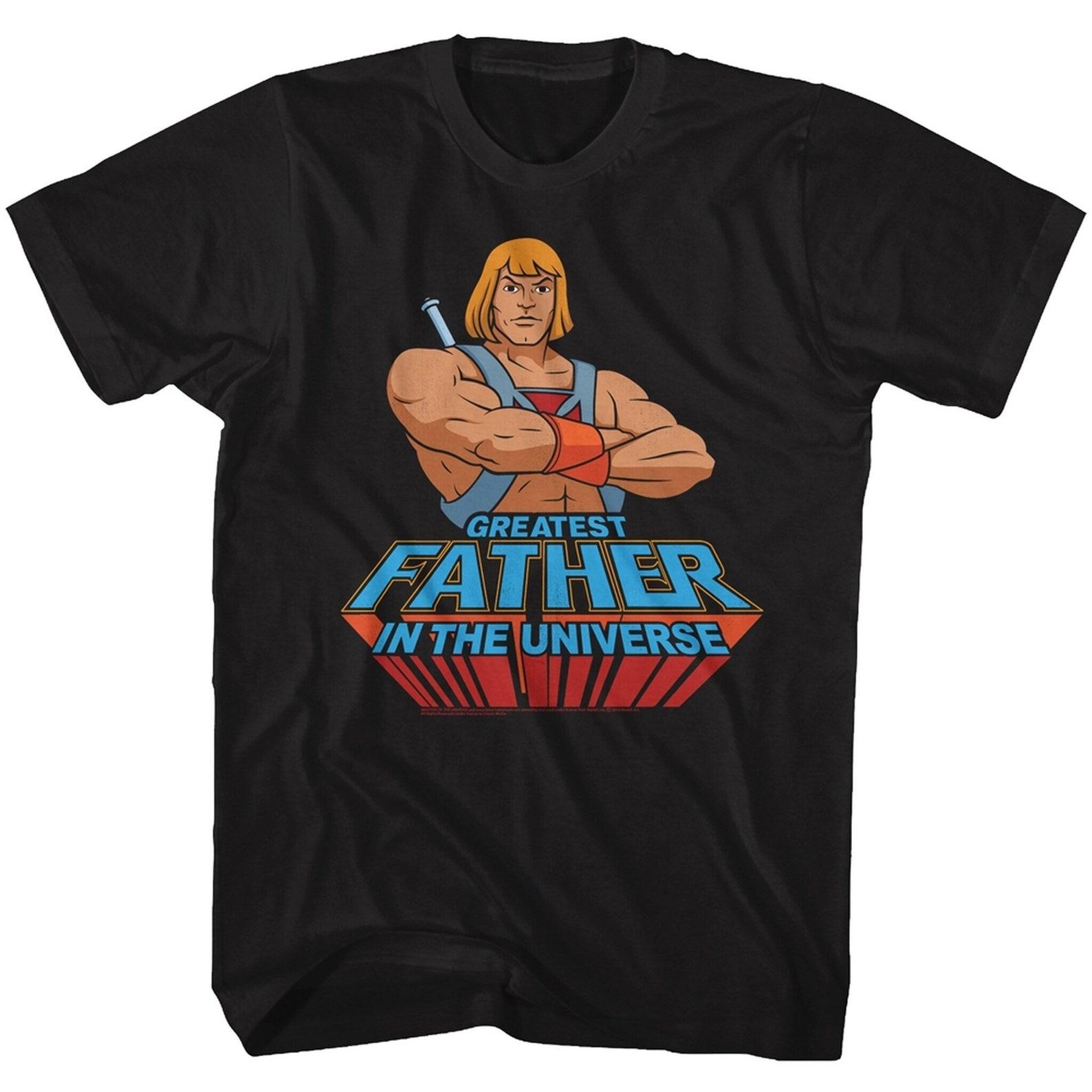 Masters of the Universe Greatest Dad Black Adult T-Shirt 4XL