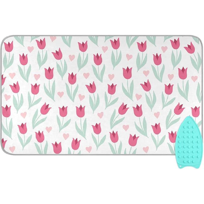 Ironing Mat Portable Ironing Pad Ironing Blanket for Table Top Heat Resistance Double-Side Using Travel Large 47.2 x 27.6 Inch Foldable Lightweight