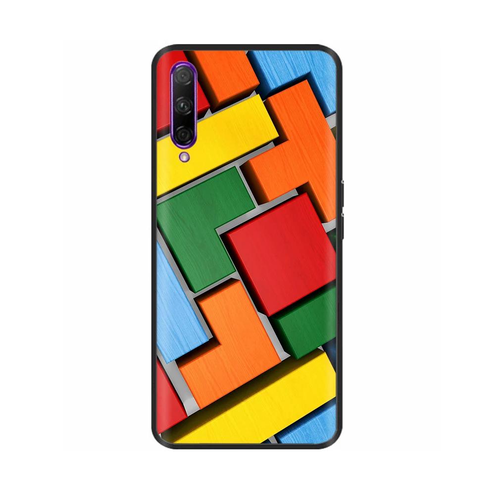 Black Silicone Case For Huawei P Smart Pro Case Cute Soft Cover for Huawei P Smart Pro Fundas PSmart Pro Protective Shell Capas