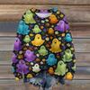 Ladies' Fashionable Casual Long Sleeved Halloween Printed Round Neck Knitted Yarn