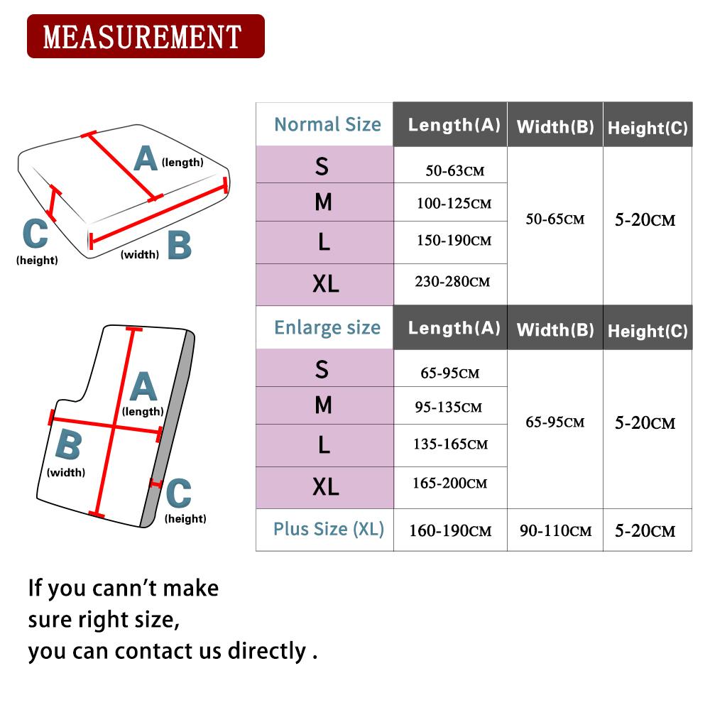 Stretch Floral Sofa Seat Cushion Cover Elastic Sofa Covers For Living Room Armchair Couch Cover L-Shape Sofa Cover Removable