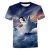 Summer New Penguin Pattern Men's T-shirt Fun Element Round Neck Extra Large Comfortable Short sleeved Top