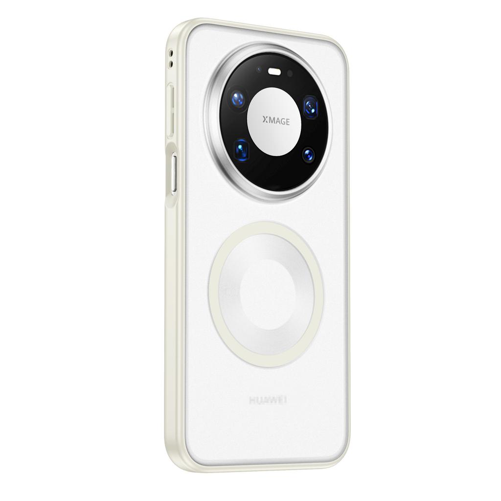 Applicable To Huawei Pura90Pro Mobile Phone Case Mate80 Transparent Matte Nova15 Magnetic Suction and Enjoy 90 Protective Case