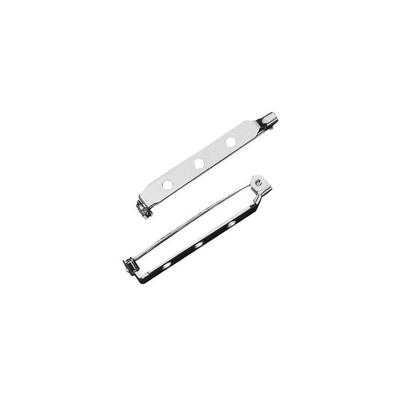Pin - Brooch av.Étai+ferm. Safety, Platinum, 25mm, 6 Pcs