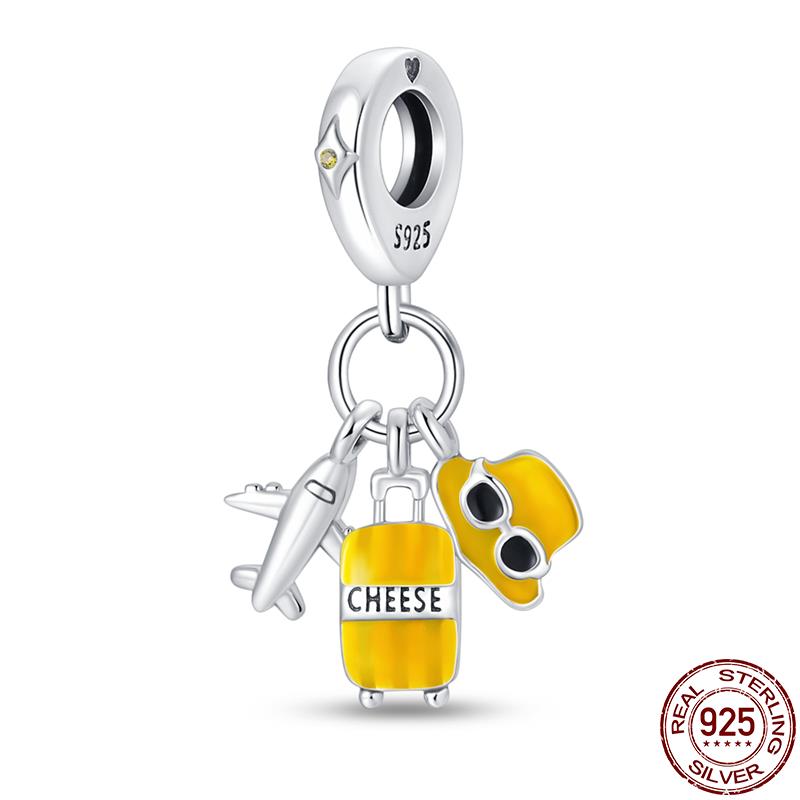 Copper Glow Halloween Series Charms Fit Original Pan Bracelet Diy Beads For Women Birthday Fine Jewelry Gift