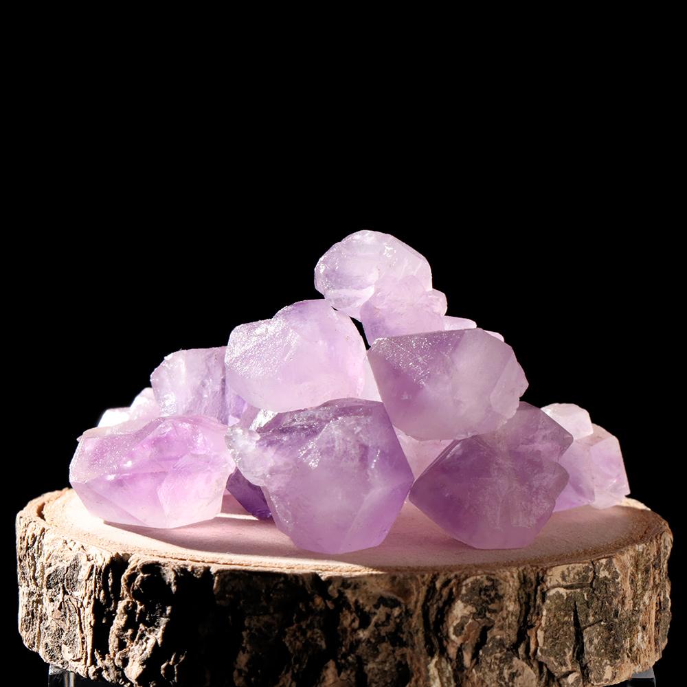 1/2PCS DIY Accessories Raw Gemstone Irregular Shape Purple Quartz Crystal Pendant Healing Stone Natural Amethyst