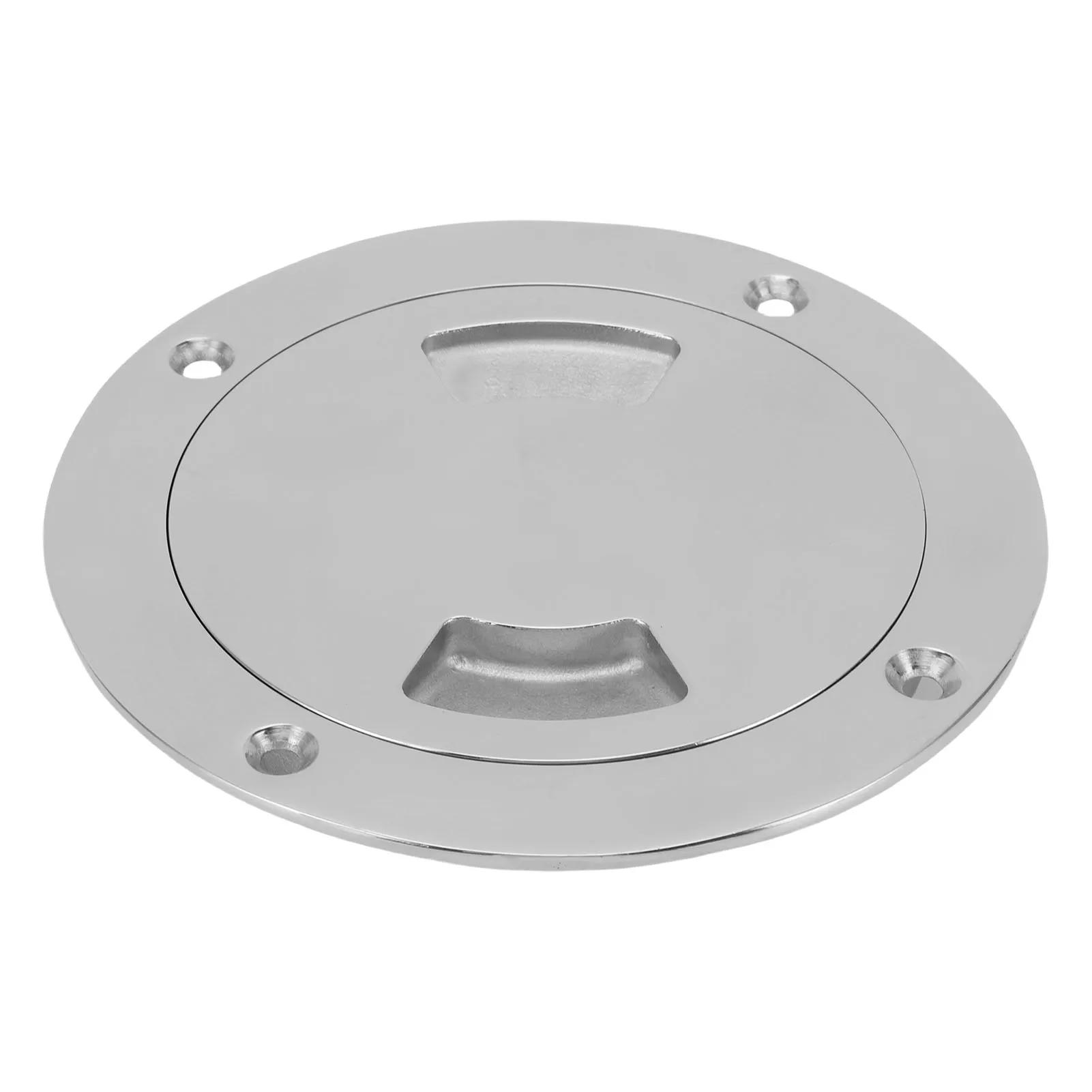 

Deck Plate Hatch Detachable Cover 4 Inch 106mm Non Slip Inspection Hatch 316 Stainless Steel Easy Installation for Ship Yacht