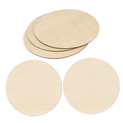 KALLORY Round Wooden Boards, 25cm, Set of 5, Wooden Plates, Round Wood, DIY Crafts, Handmade, Tole Painting, Signs, Trivets, Materials, Handmade Art