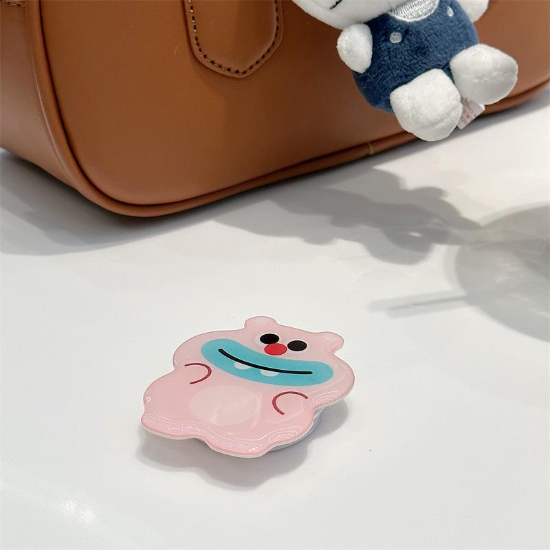 Suport de telefon retractabil cu desene animate: Suport mobil drăguț, pliabil, pentru birou, pentru femei