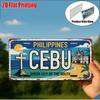 D Flatpc Vintage Metal Sign Only for Decoration Outdoor Plaque  Wall Art (  ) Cebu Aluminum Sign Queen City