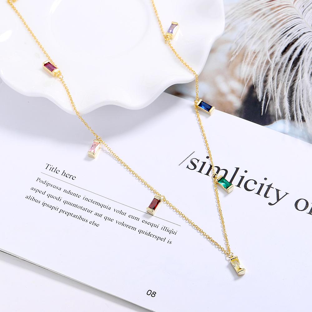 

Женское ожерелье Lindon, кулон из медного сплава, циркон, модный подарок золотой