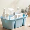 Multi-Compartment Storage Box Large Capacity Cleaning Organizer with Handle for Bathroom Kitchen Pantry Household Supplies