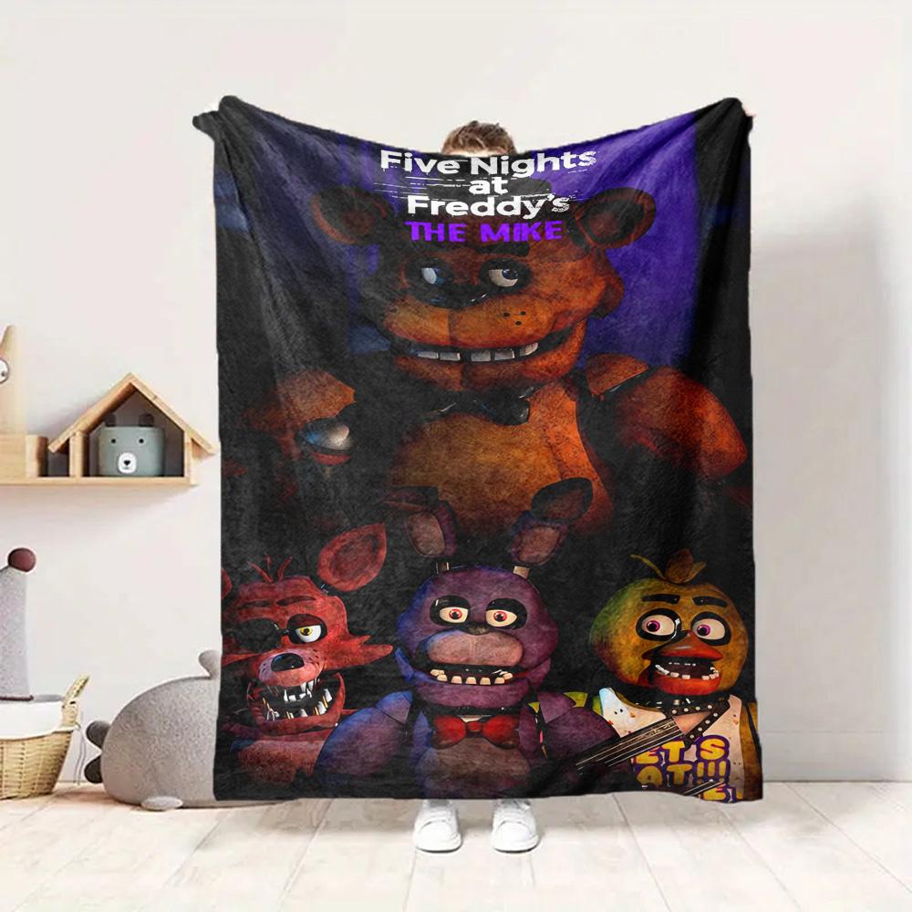 Fnaf Mike Flannel Blanket Throw Blanket Soft Warm Sofa Bed Camping Home Decor Unique Christmas Gift C9211958