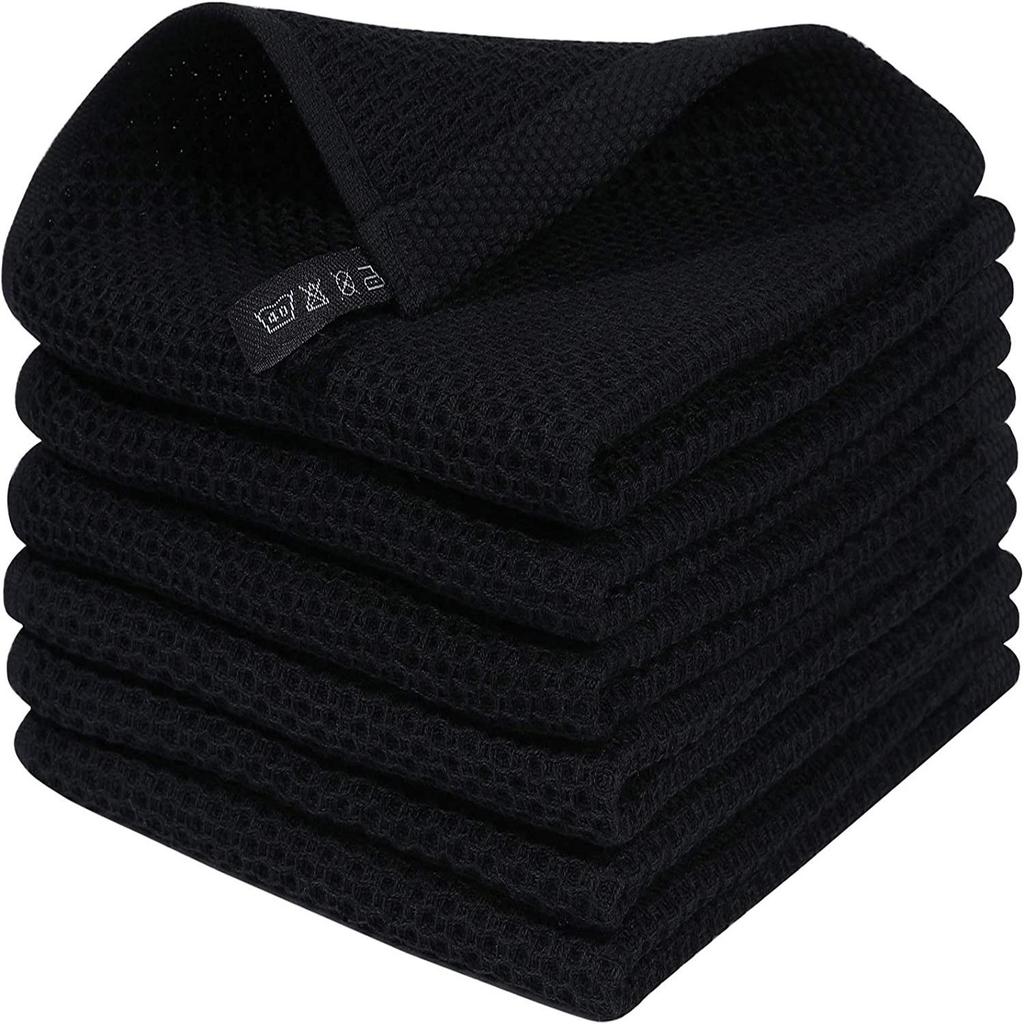 Cross-Border Honeycomb Pure Cotton Dishcloth - Soft, Absorbent, Vacu-Sealed Kitchen Towel
