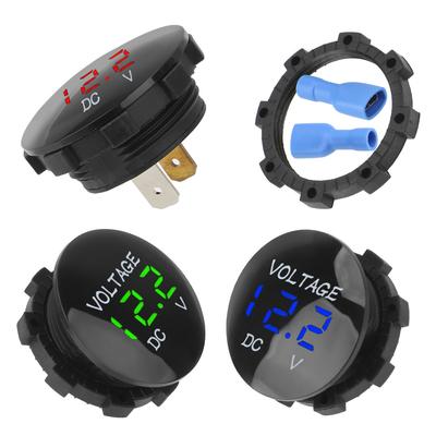 DC 12V-24V Mini Digital Voltmeter Voltage Meter Tester Led Display for Car Auto Motorcycle Boat ATV Truck Refit Accessories
