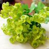 1 X Bouquet/60 Heads Artificial Fake Campanula Flower Leaf Wedding Party Decor