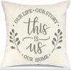 Short Plush Material Pillowcasehome Decor Welcome Home & Nature-Inspired Decorative Pillows Pattern Cushion Cover Suitable For S