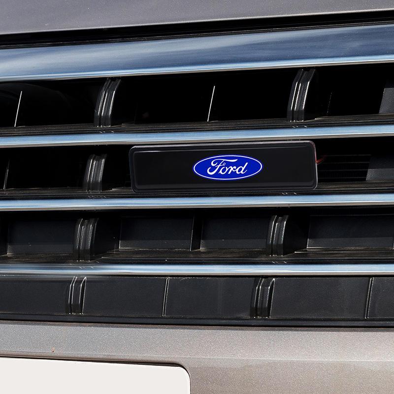 1 Stück Auto Dekorlicht LED Kühlergrill Emblem Abzeichen Dekor Für Ford Fiesta Ranger Focus Kuga Mustang S-MAX Transit Mondeo Esco