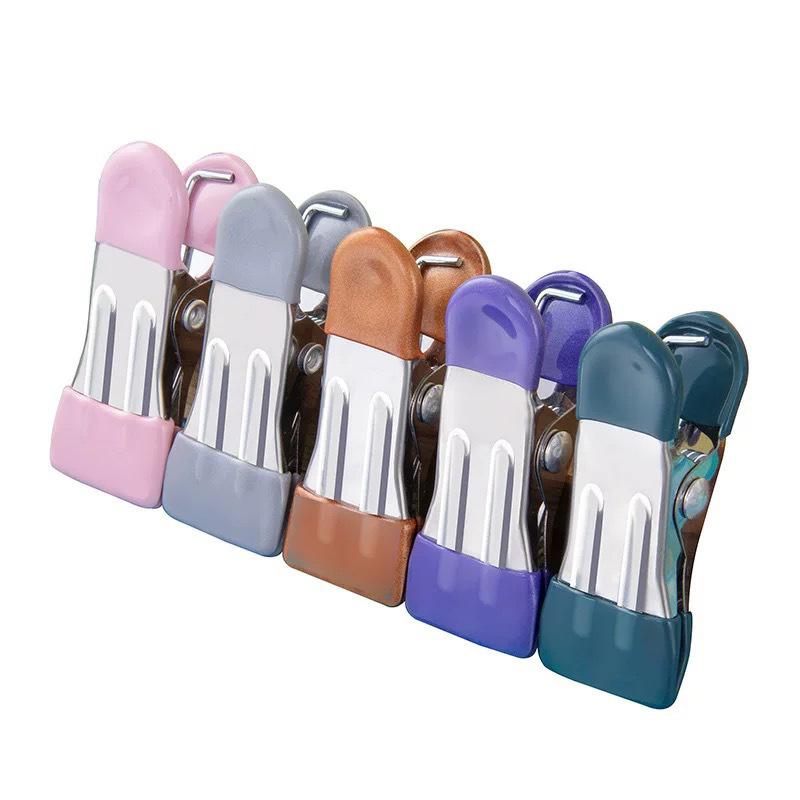 ?10Pcs Stainless Steel Clothespins Laundry Clothes Pegs Pants Hanger Portable Hanging Clothes Clips Closet Clothes Organizer
