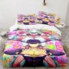 3PCS Jojo Bedding Set Printed Duvet Cover Closure Includes 1 Duvet Cover & 2 Pillowcases for All Seasons Bedroom Decor